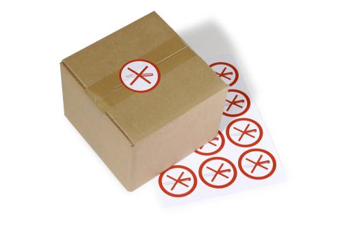 Warn- und Hinweisetiketten Bogenware