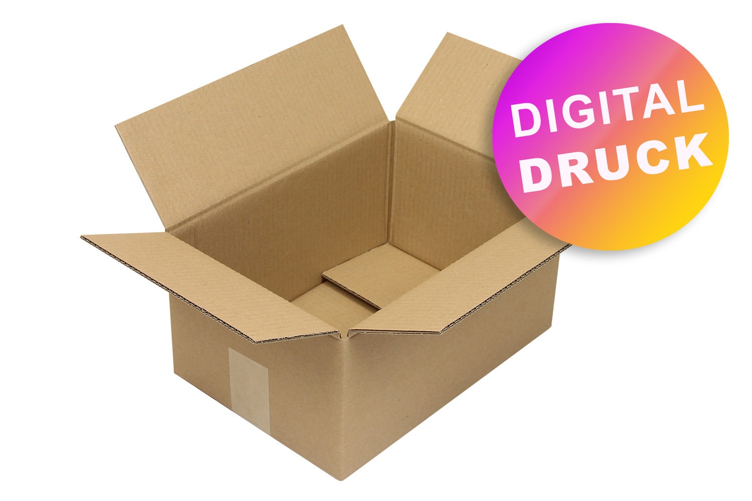 Wellpapp-Faltkarton 2-wellig 300 - 399 mm Länge - bedruckt