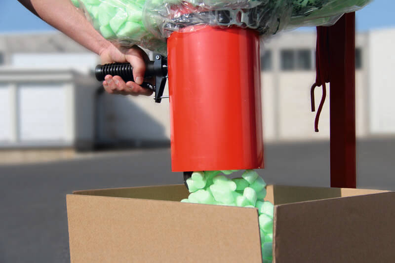 Fahrbarer Galgenwagen für Verpackungschips