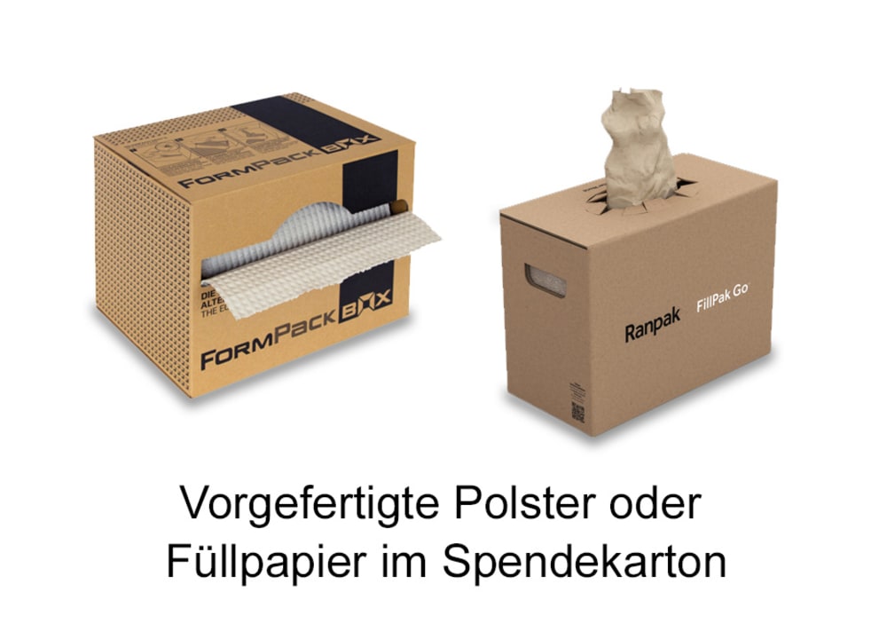 fertige Papierpolster