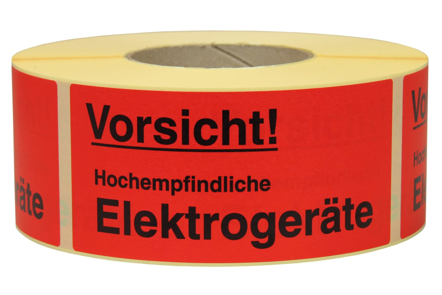 Warnetiketten aus Papier