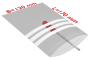 PE-Druckverschlussbeutel mit Beschriftungsfeld, transparent, 50 µ