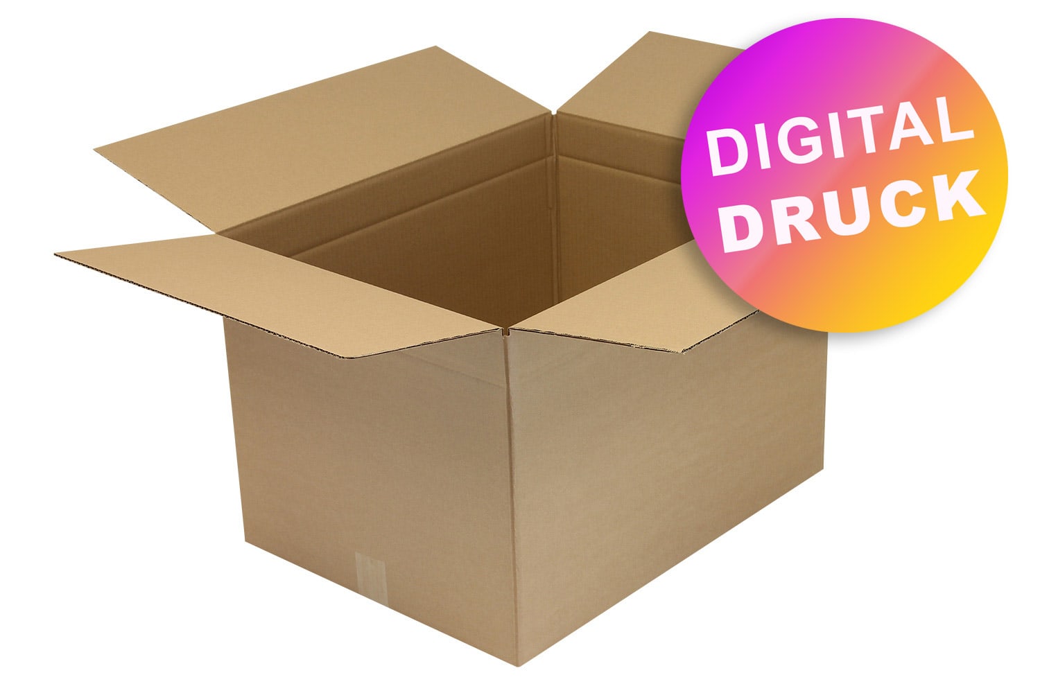 Wellpapp-Faltkarton 1-wellig von 600 - 699 mm Länge - bedruckt