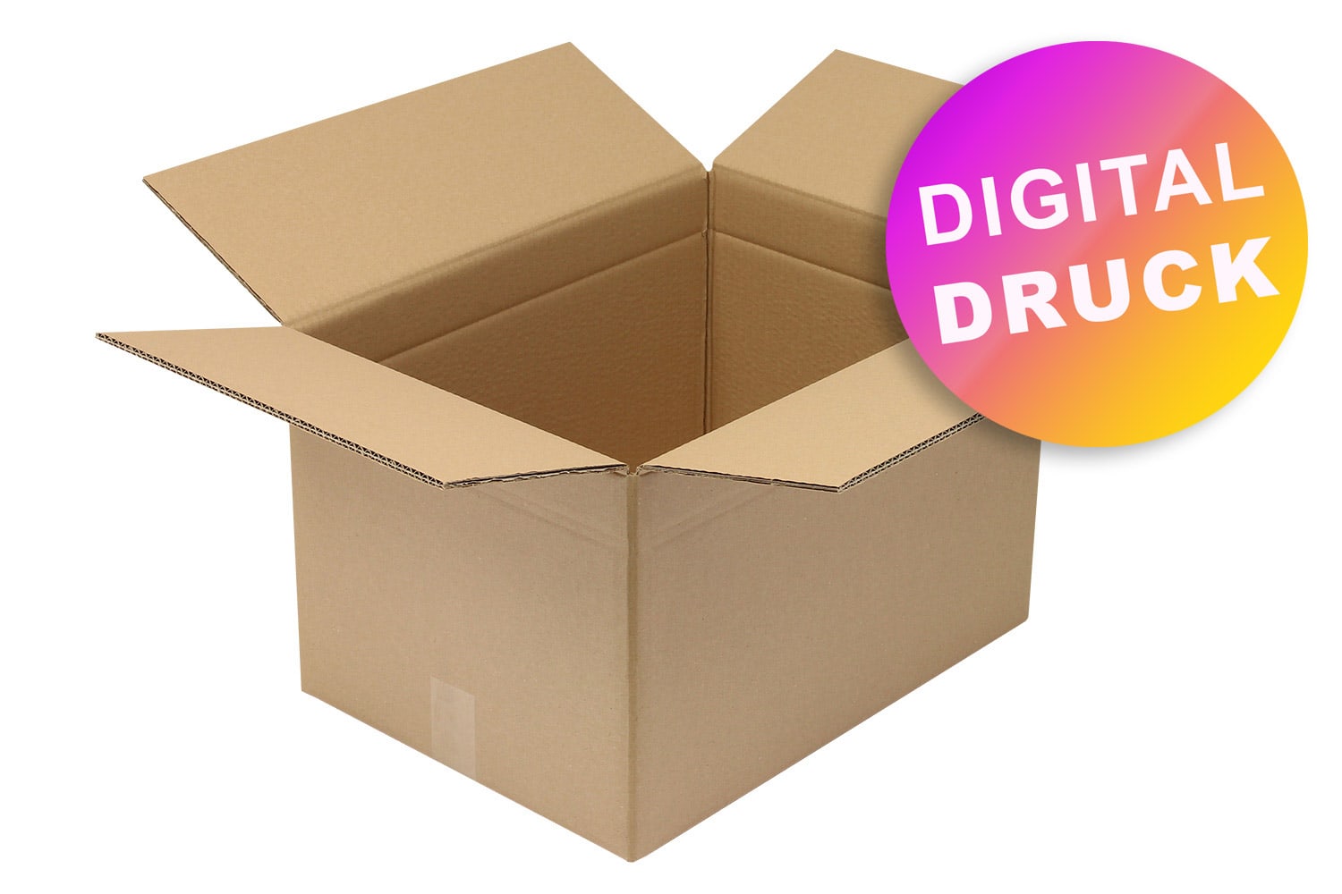 Wellpapp-Faltkarton 2-wellig 500 - 599 mm Länge - bedruckt