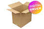 Wellpapp-Faltkarton 1-wellig, Modulkarton, braun, Qual. 1.20 - bedruckt