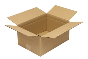 Wellpapp-Faltkarton 1-wellig, braun, Qual. 1.20, DIN C4, 5011018 Wellpapp-Faltkarton 1-wellig, braun, Qual. 1.20, DIN C4, 5011018