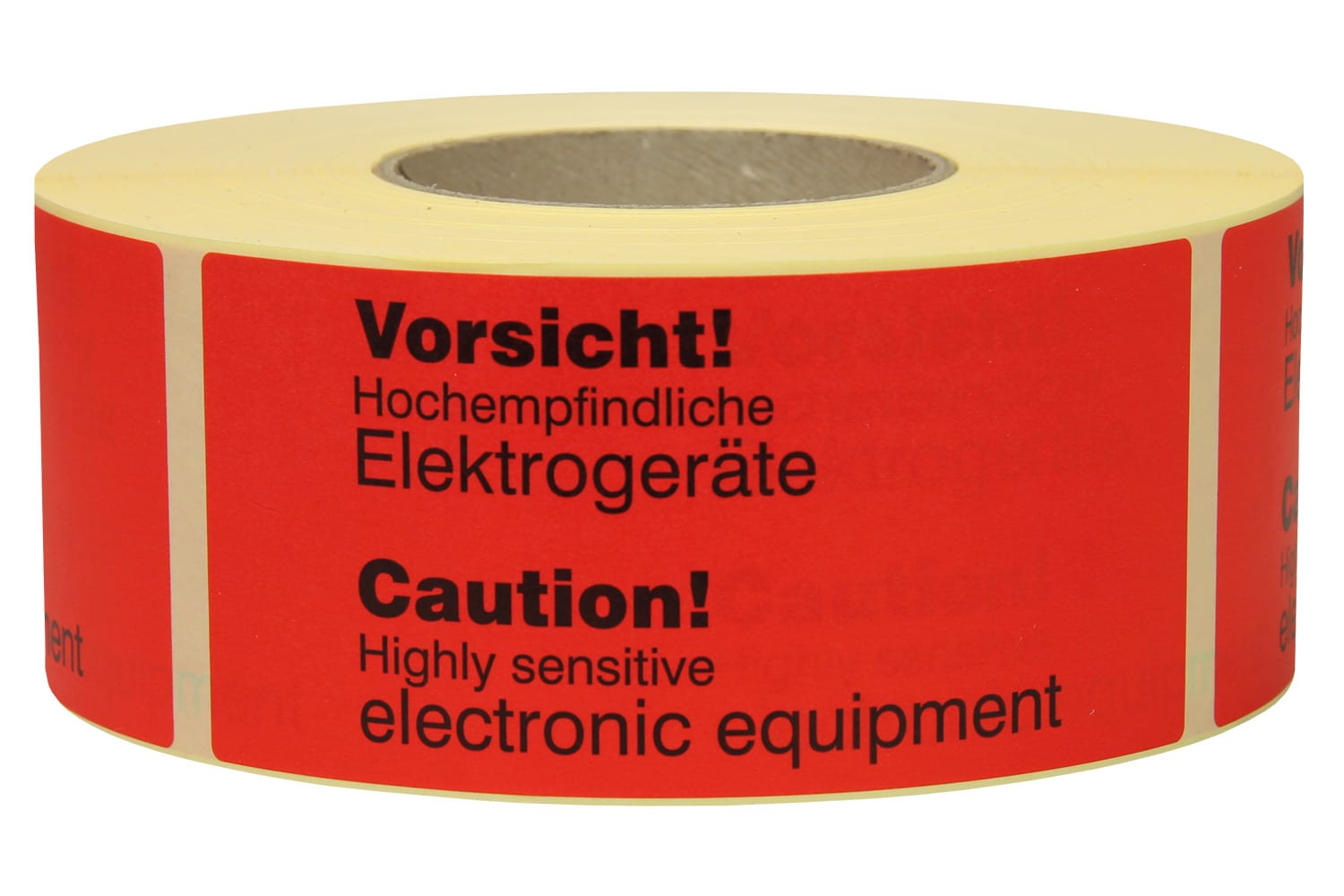Warnetiketten aus Papier