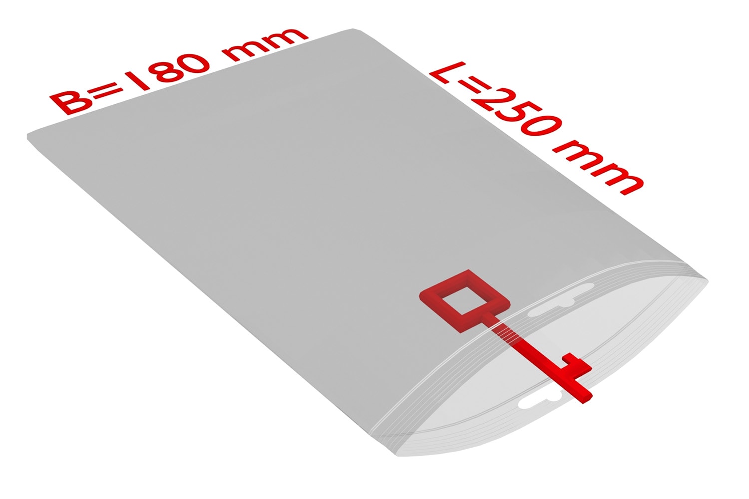 Druckverschlussbeutel mit Eurolochung