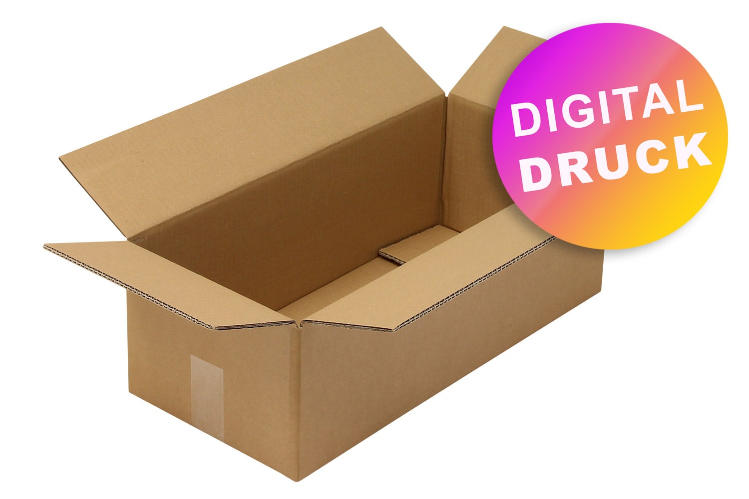 Wellpapp-Faltkarton 2-wellig 500 - 599 mm Länge - bedruckt