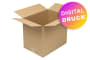 Wellpapp-Faltkarton 1-wellig, braun, Qual. 1.20, DIN C4 - bedruckt