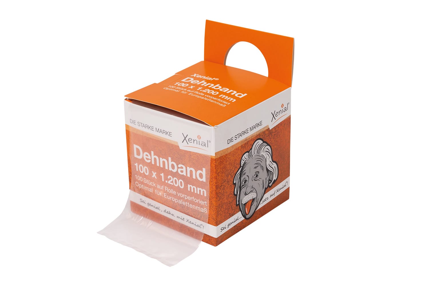 Dehnband im Spendekarton