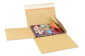 Buchverpackung Drehfix mit SK-Verschluss, braun, Qual. 1.20, DIN A4, 5233107