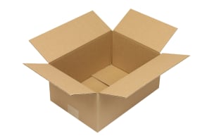 Wellpapp-Faltkarton 1-wellig, braun, Qual. 1.20, DIN A4, 5011009