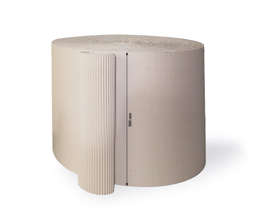 Rollenwellpappe offene Welle