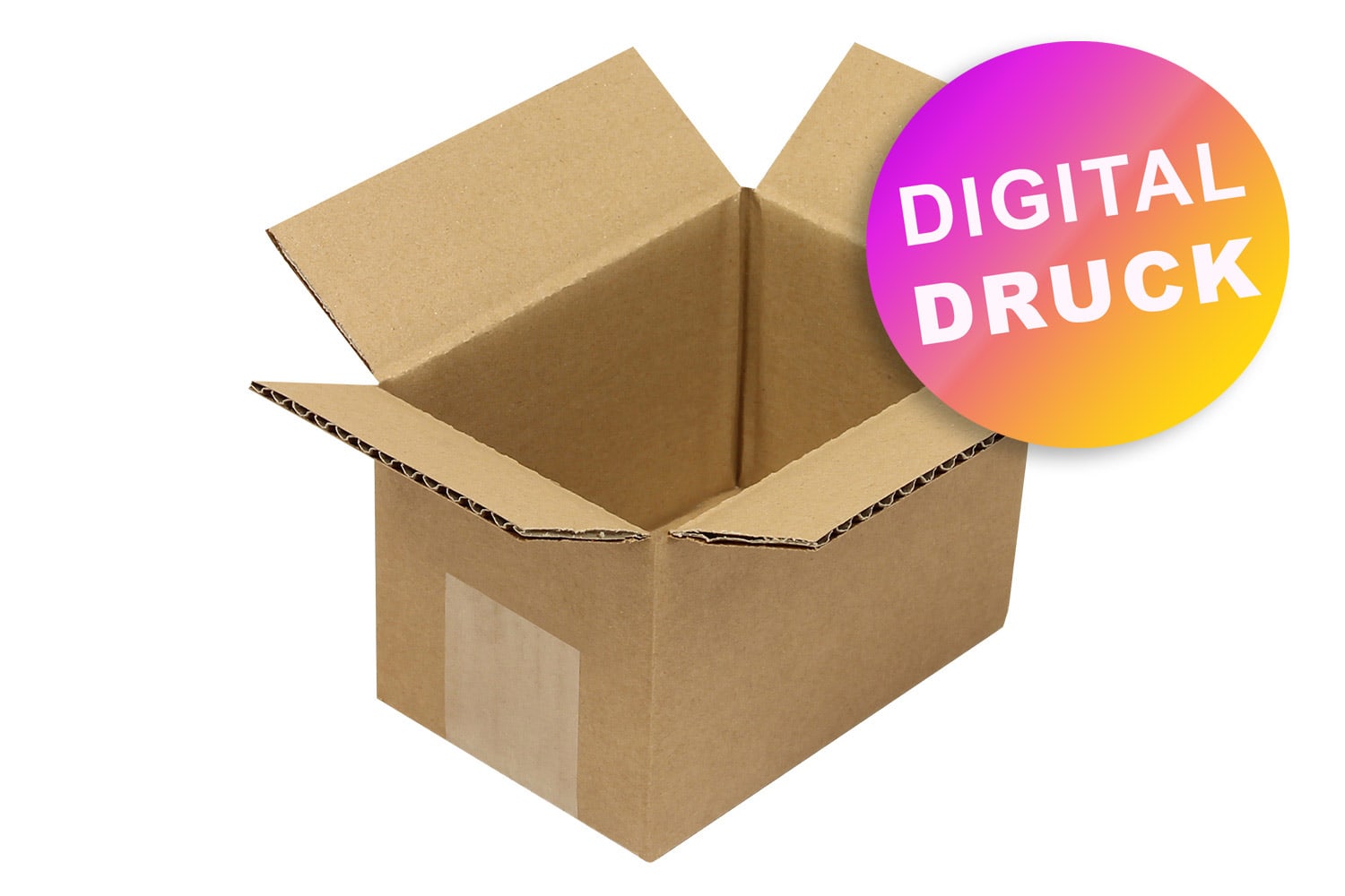 Wellpapp-Faltkarton 1-wellig bis 199 mm Länge - bedruckt