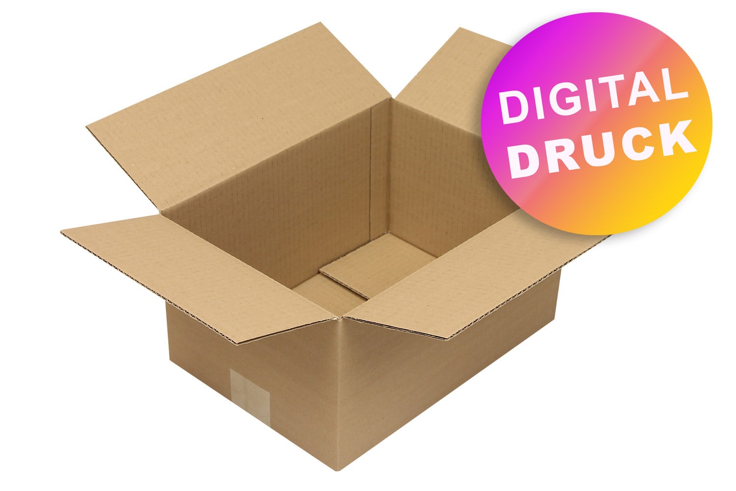 Wellpapp-Faltkarton 1-wellig von 300 - 349 mm Länge - bedruckt