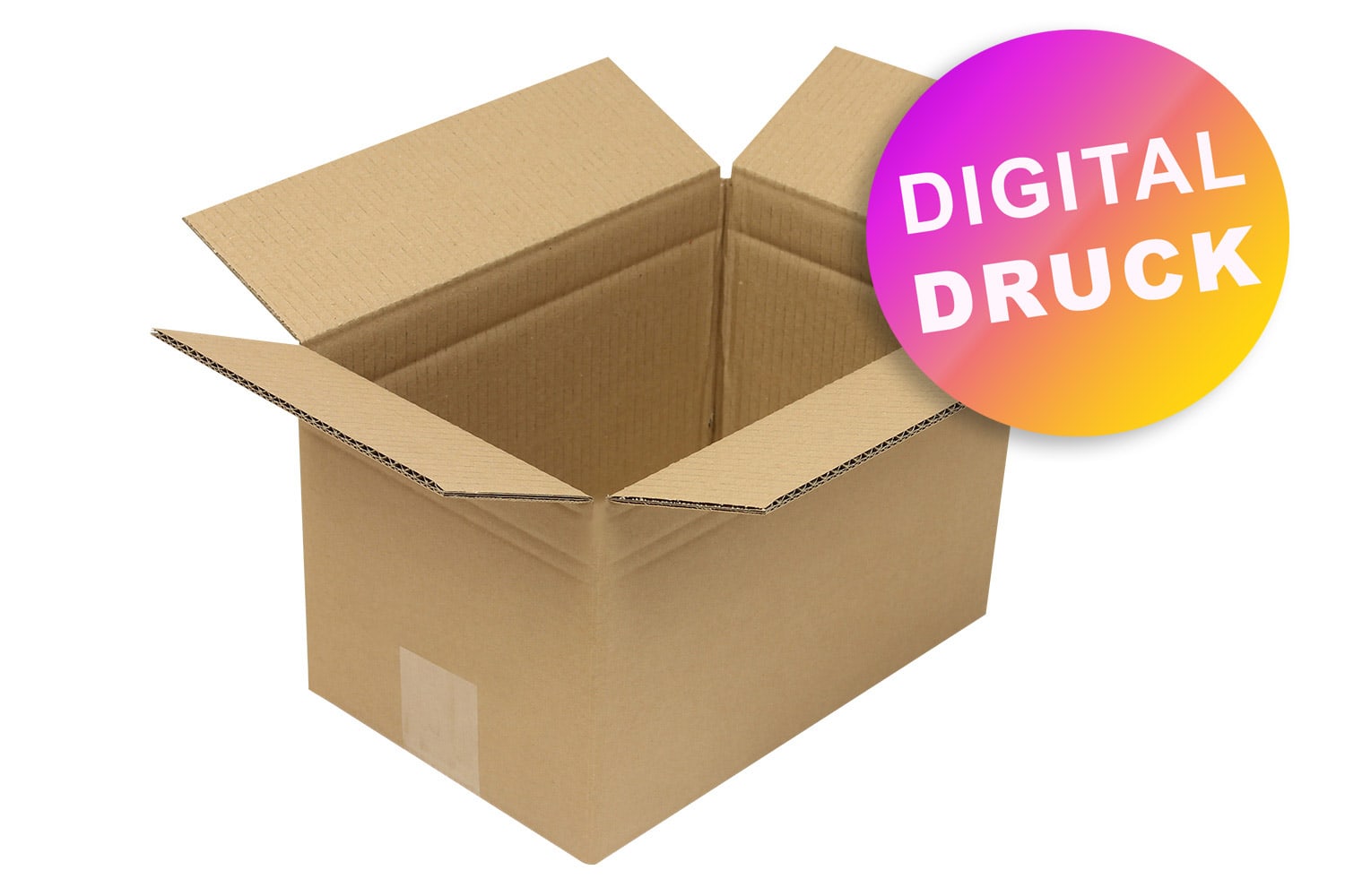 Wellpapp-Faltkarton 2-wellig bis 299 mm Länge - bedruckt