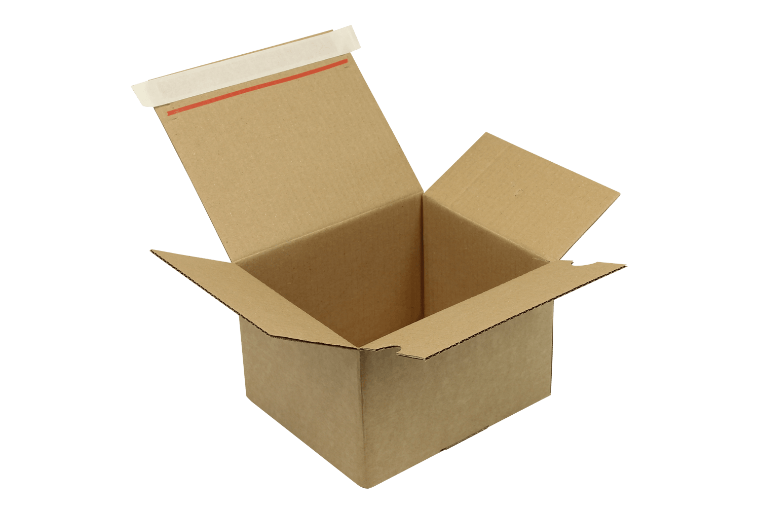 Automatikkarton mit SK-Verschluss, Aufreißhilfe