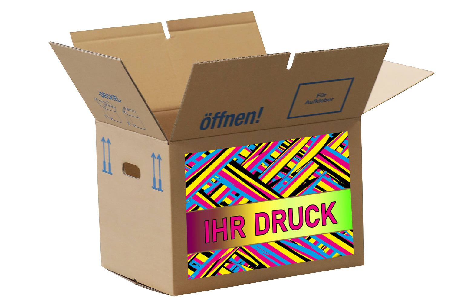 Umzugskarton 2-wellig, Qual. 2.40 - bedruckt
