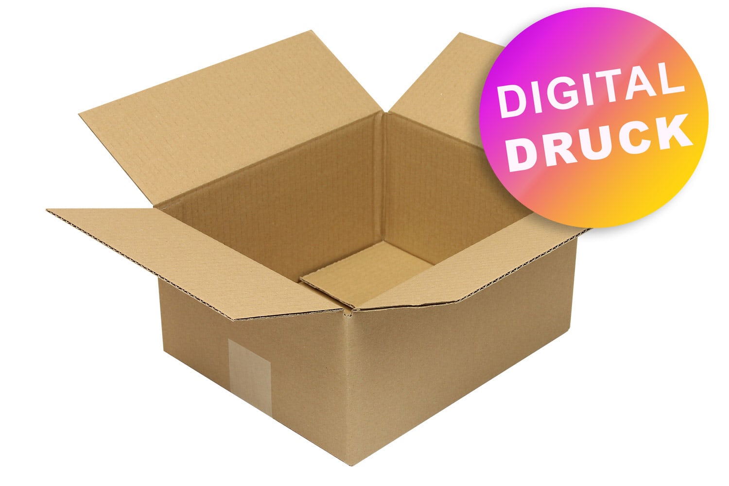 Wellpapp-Faltkarton 1-wellig von 200 - 299 mm Länge - bedruckt