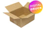 Wellpapp-Faltkarton 1-wellig, braun, Qual. 1.20 - bedruckt