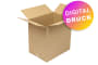 Wellpapp-Faltkarton 1-wellig, braun, Qual. 1.20, DIN C4 - bedruckt