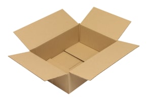 Wellpapp-Faltkarton 1-wellig, braun, Qual. 1.20, DIN A4, 5011074
