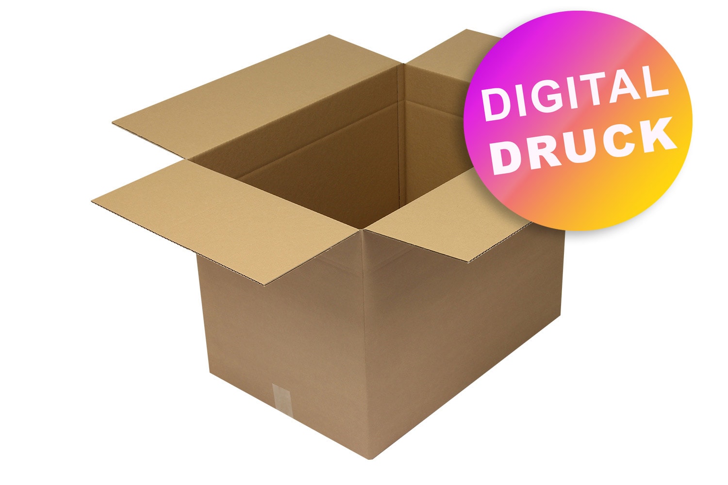 Wellpapp-Faltkarton 1-wellig von 600 - 699 mm Länge - bedruckt