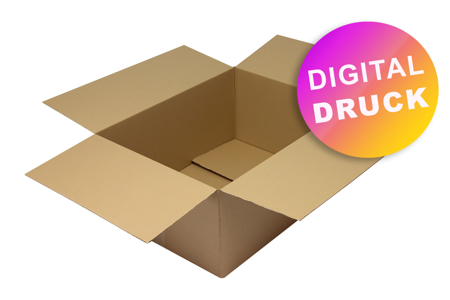 Wellpapp-Faltkarton 1-wellig ab 700 mm Länge - bedruckt