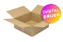 Wellpapp-Faltkarton 1-wellig, braun, Qual. 1.20 - bedruckt Wellpapp-Faltkarton 1-wellig, braun, Qual. 1.20 - bedruckt