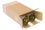 PTZ-Flaschenkarton 2er, braun, postgeprüft