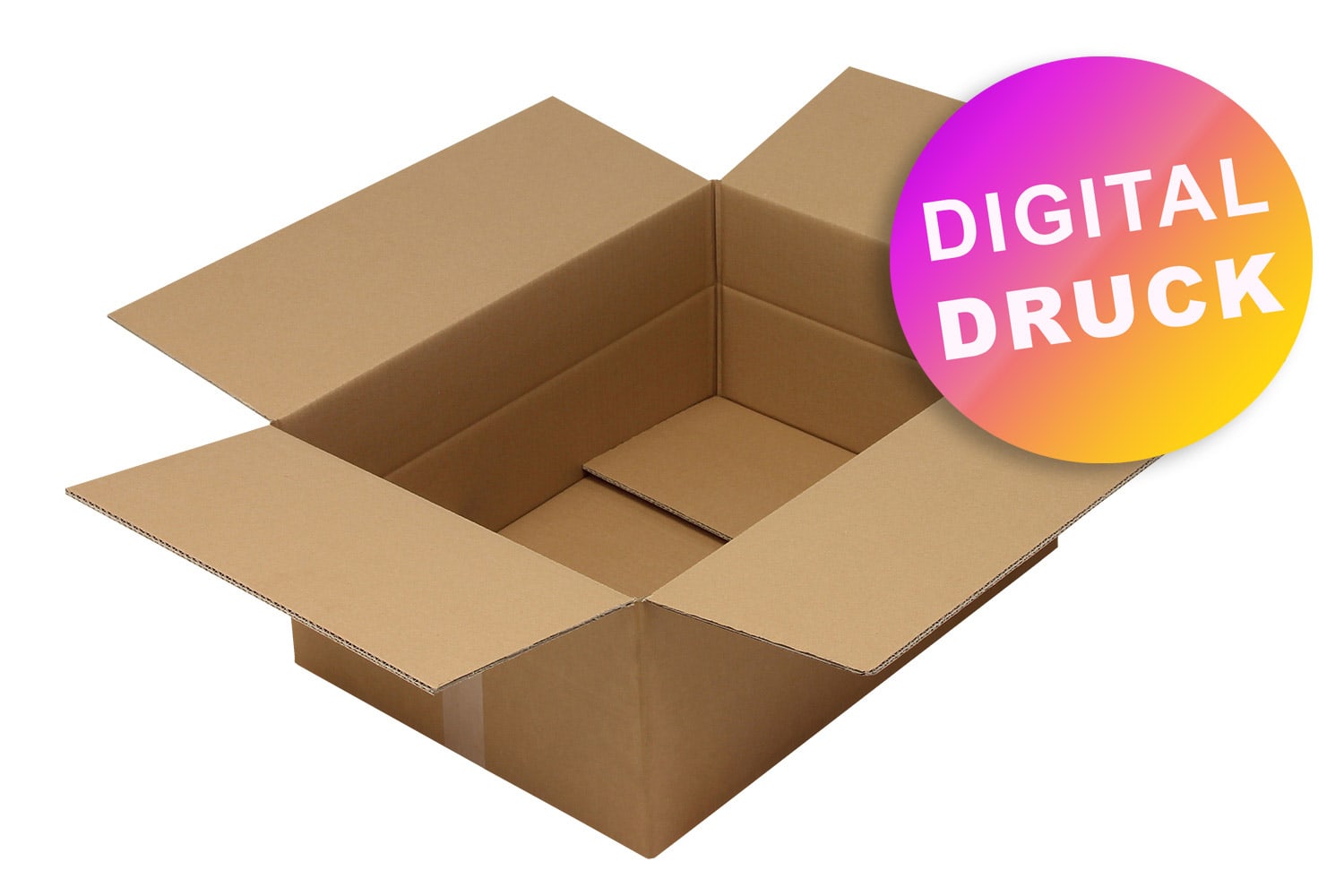 Wellpapp-Faltkarton 2-wellig 600 - 699 mm Länge - bedruckt