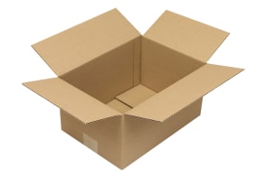 Wellpapp-Faltkarton 1-wellig, braun, Qual. 1.2, DIN A4, 5011816