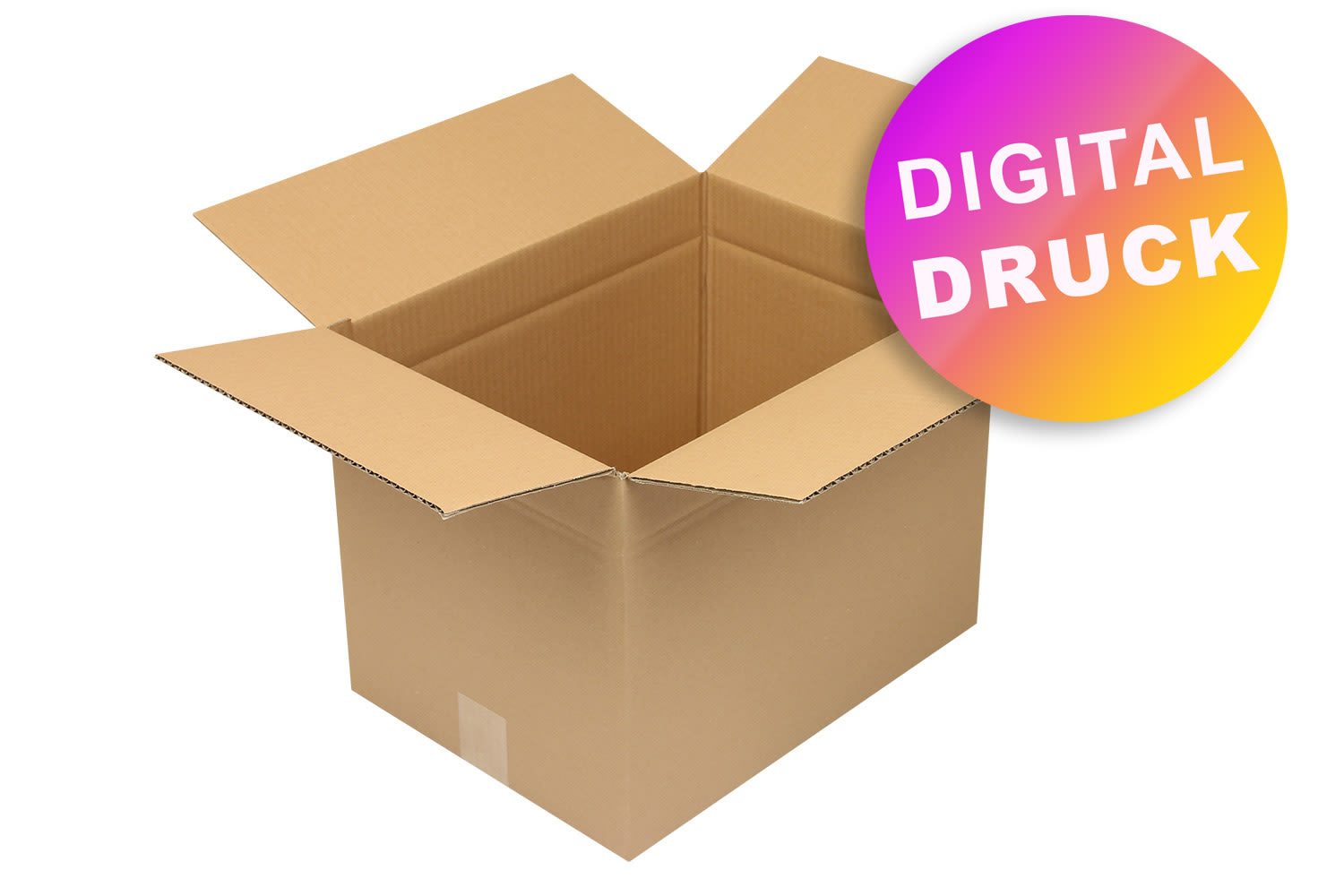 Wellpapp-Faltkarton 1-wellig von 350 - 399 mm Länge - bedruckt