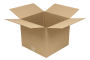 Wellpapp-Faltkarton 1-wellig, braun, Qual. 1.2