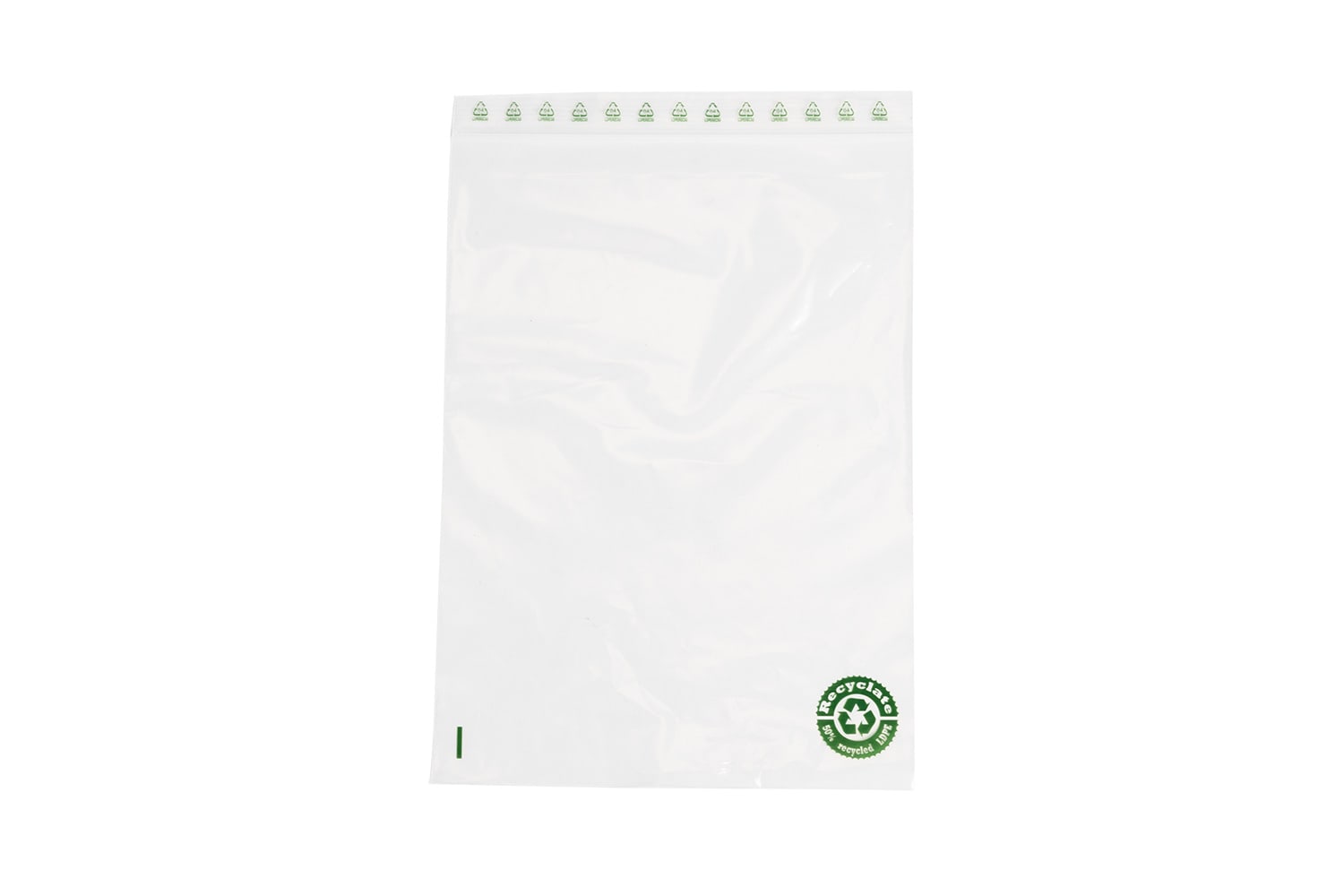 PE-Druckverschlussbeutel mit Rezyklat