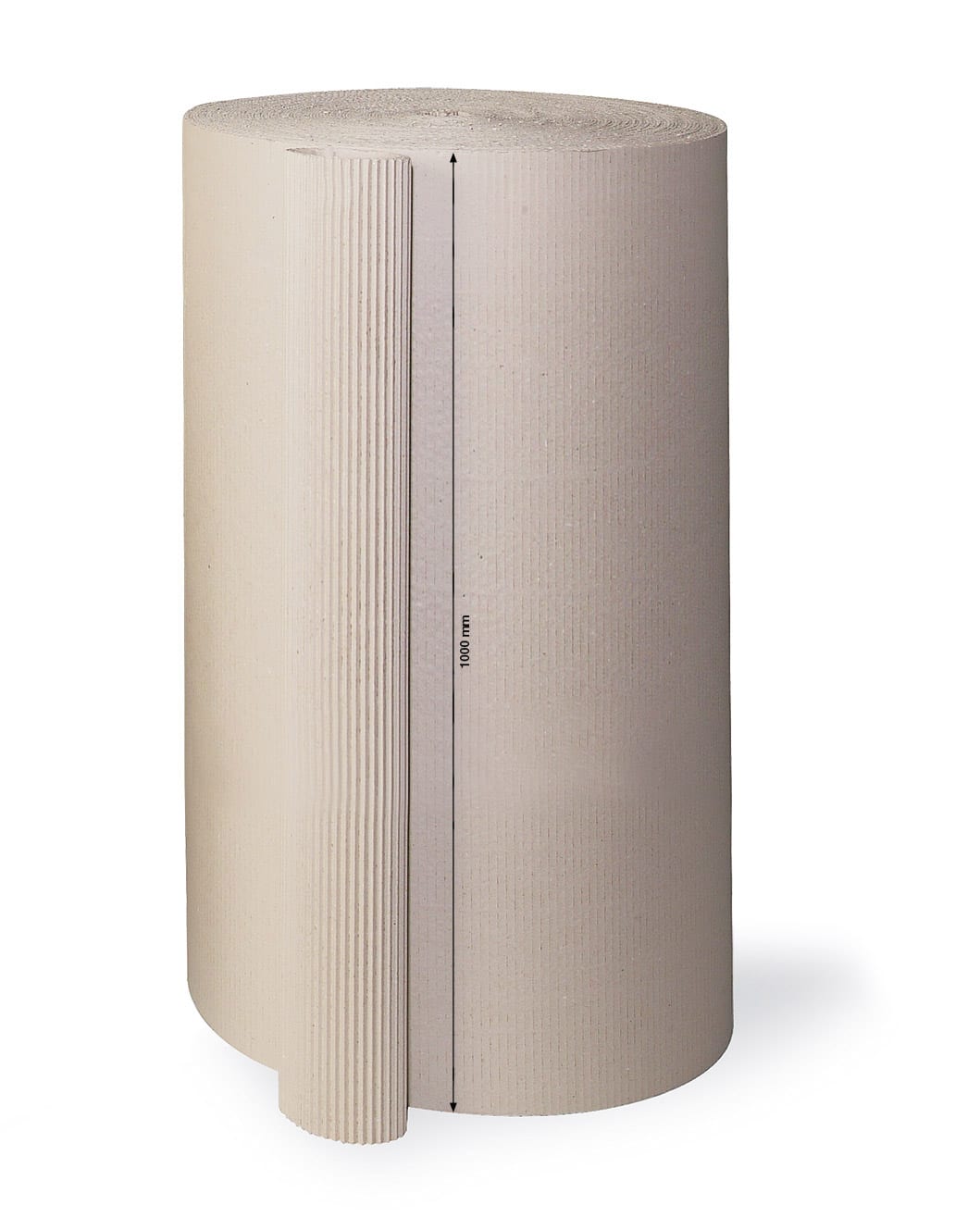 Rollenwellpappe offene Welle