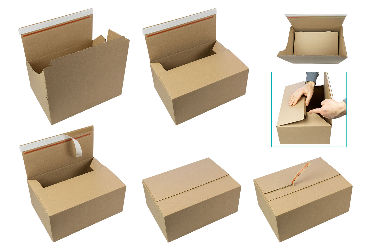 Xenial Automatikkarton mit SK-Verschluss, Aufreißhilfe 1.20B