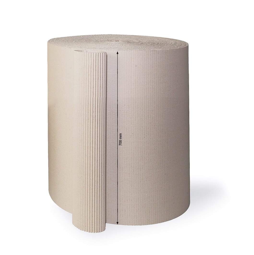 Rollenwellpappe offene Welle