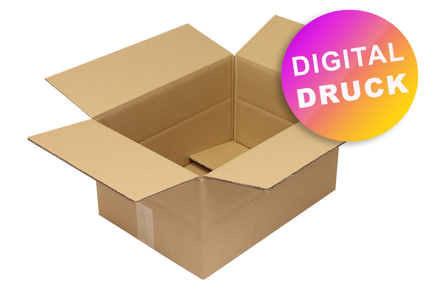 Wellpapp-Faltkarton 2-wellig 400 - 499 mm Länge - bedruckt