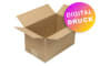 Wellpapp-Faltkarton 1-wellig, braun, Qual. 1.20 - bedruckt