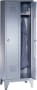 Garderobenschrank, grau, 2 Abteile
