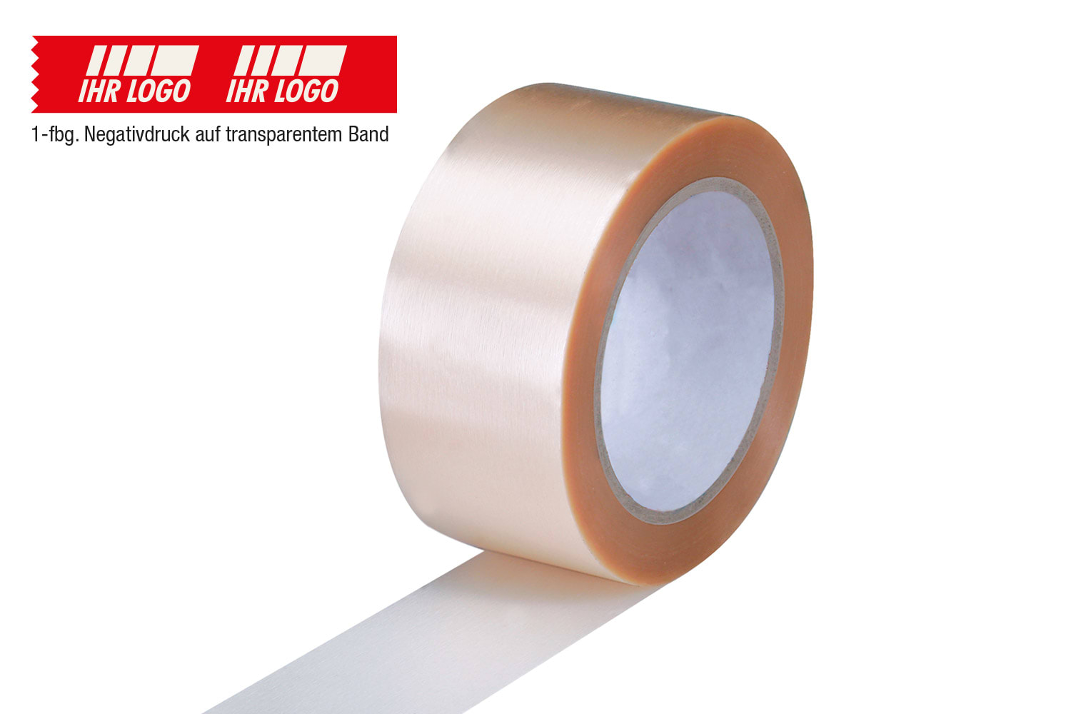 PVC-Klebeband, 1-farbig Negativdruck, 55 µ