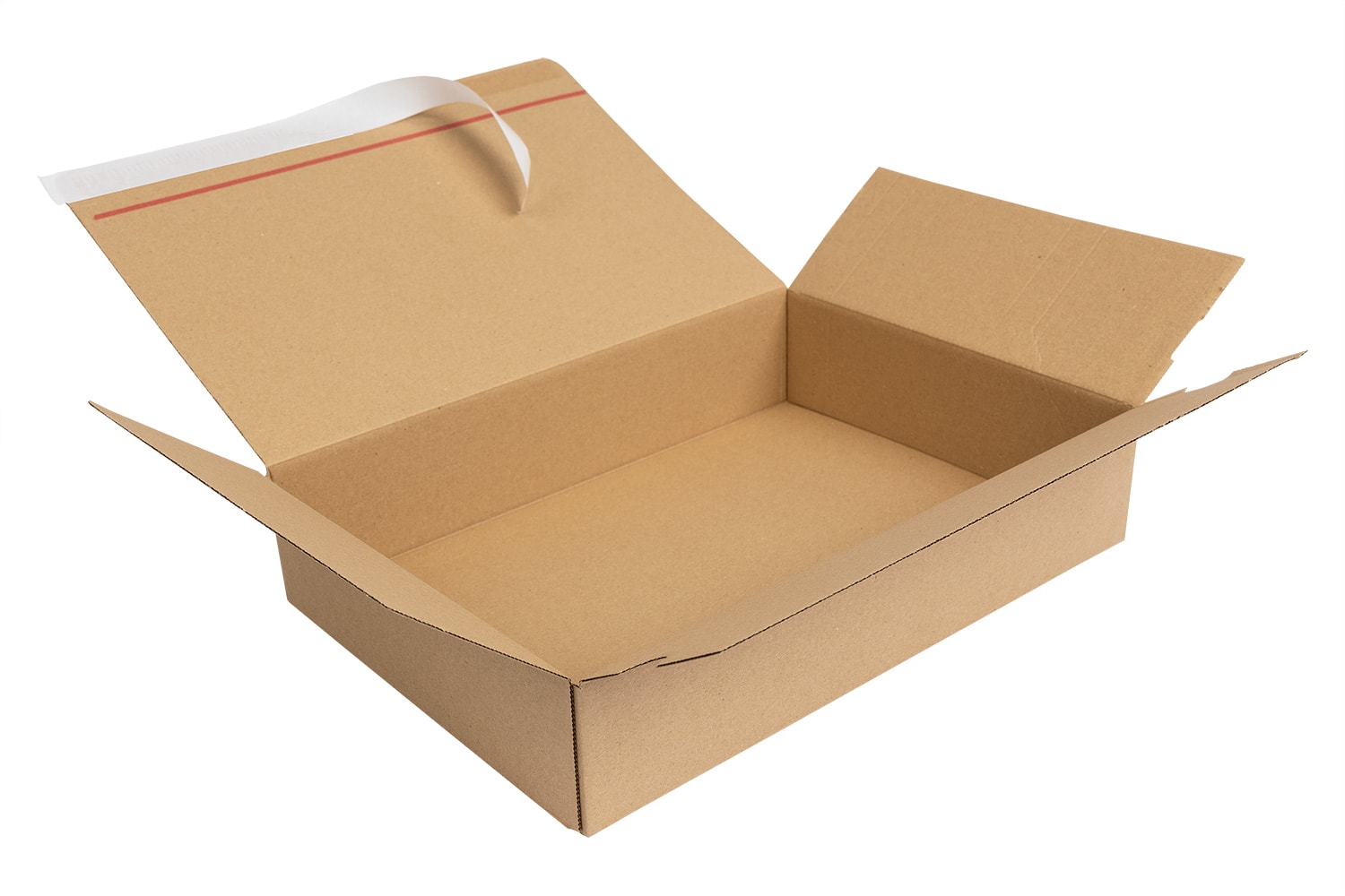 Automatikkarton mit SK-Verschluss, Aufreißhilfe