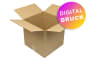 Wellpapp-Faltkarton 2-wellig, braun, Qual. 2.20, DIN A4, - bedruckt