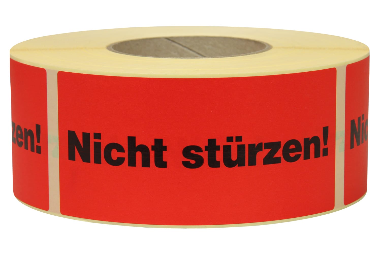 Warnetiketten aus Papier