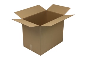 Wellpapp-Faltkarton 1-wellig, braun, Qual. 1.30, 5011325 Wellpapp-Faltkarton 1-wellig, braun, Qual. 1.30, 5011325