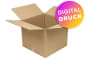Wellpapp-Faltkarton 2-wellig, braun, Qual. 2.20 - bedruckt Wellpapp-Faltkarton 2-wellig, braun, Qual. 2.20 - bedruckt