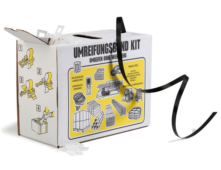 PP-Umreifungsband, inkl. 200 Kunststoffschnallen