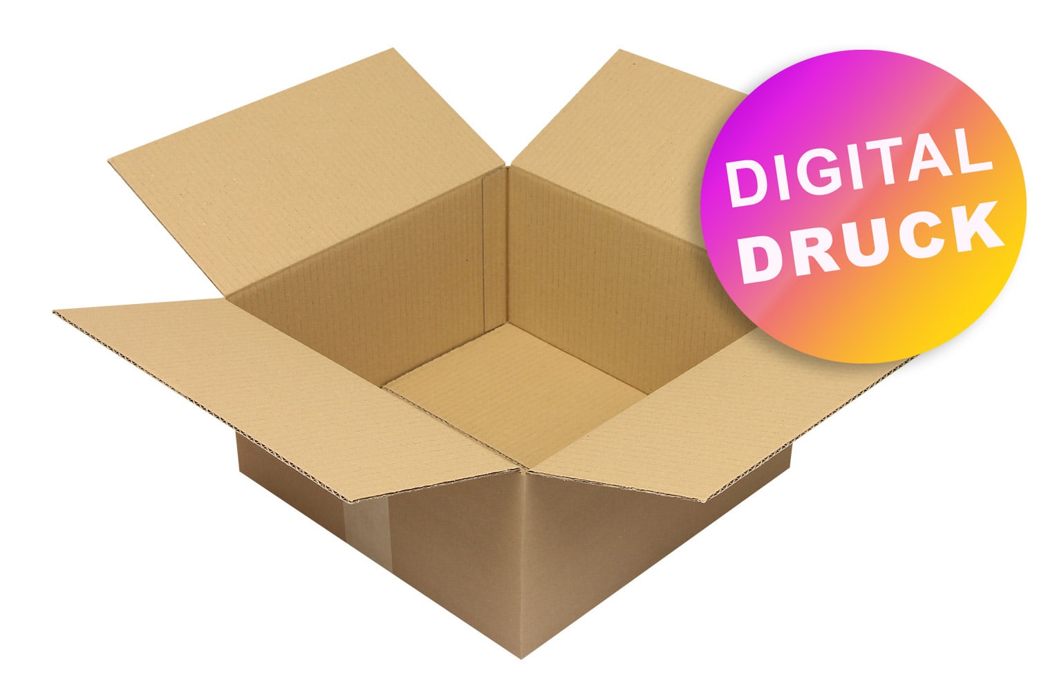 Wellpapp-Faltkarton 1-wellig von 300 - 349 mm Länge - bedruckt